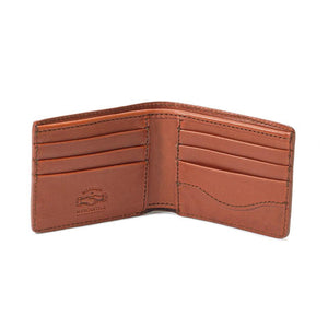 Monogrammed Leather Bi-Fold Wallet