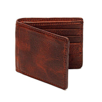 Monogrammed Leather Bi-Fold Wallet