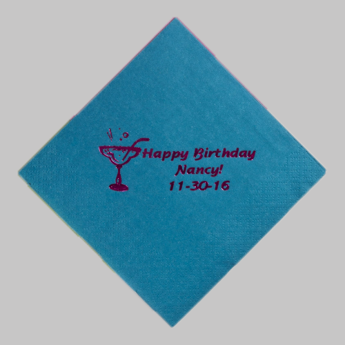 Custom Moire Napkins
