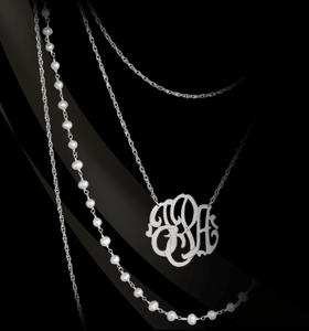 Monogram Multi-strand Necklace