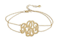 Monogrammed Cheshire Double Chain Bracelet
