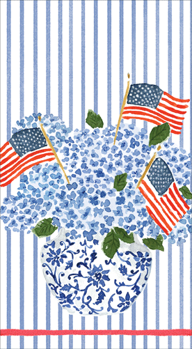 Flags and Hydrangeas Guest Towels