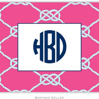 Nautical Knot Raspberry Foldover Note