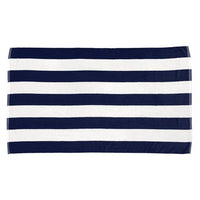 Monogrammed Cabana Stripe Beach Towel