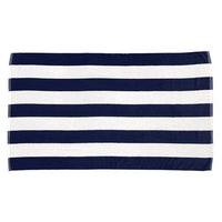 Monogrammed Cabana Stripe Beach Towel