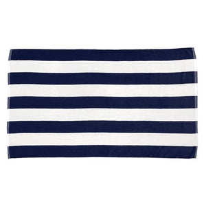 Monogrammed Cabana Stripe Beach Towel | The Monogram Merchant