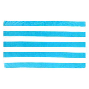 Monogrammed Cabana Stripe Beach Towel