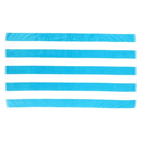 Monogrammed Cabana Stripe Beach Towel