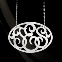 Oval Monogram Necklace