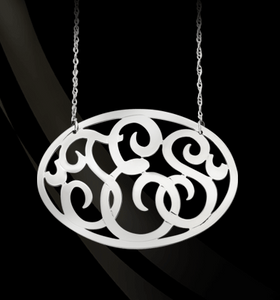 Oval Monogram Necklace