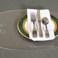 Monogrammed Oval Acrylic Placemats