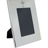 Pewter Wide Border Cross Frame
