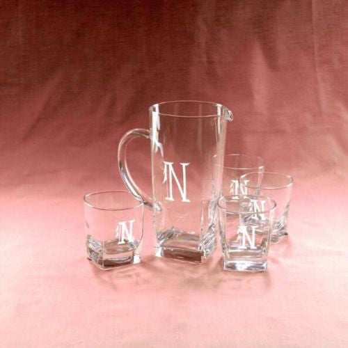 Monogrammed Capri Juice Pitcher
