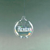 Personalized Blown Glass Ornament