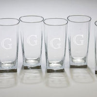 Monogrammed Set of 6 Sterling Coolers