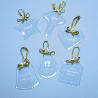 Personalized Flat Glass Ornaments