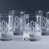 Monogrammed Classic Double Old Fashioned Glasses