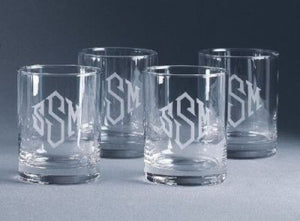 Monogrammed Classic Double Old Fashioned Glasses