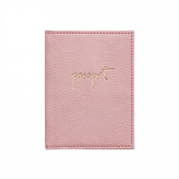 Monogrammed Leather Passport Holder
