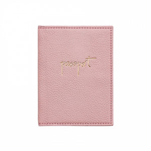 Monogrammed Leather Passport Holder