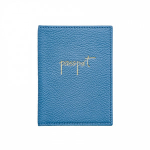 Monogrammed Leather Passport Holder