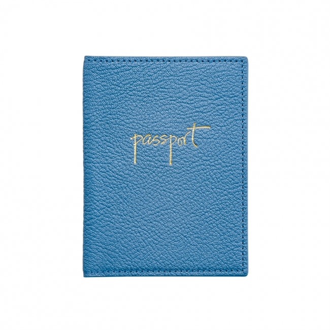 Monogrammed Leather Passport Holder