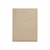 Monogrammed Leather Passport Holder
