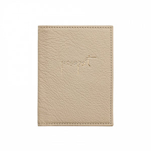 Monogrammed Leather Passport Holder