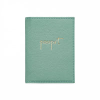 Monogrammed Leather Passport Holder
