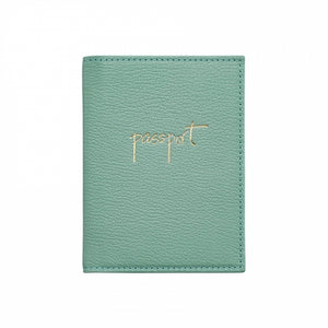 Monogrammed Leather Passport Holder