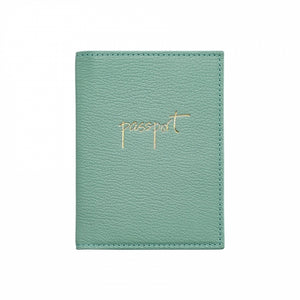 Monogrammed Leather Passport Holder