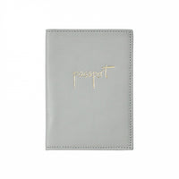 Monogrammed Leather Passport Holder
