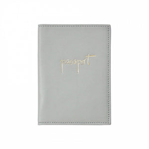 Monogrammed Leather Passport Holder