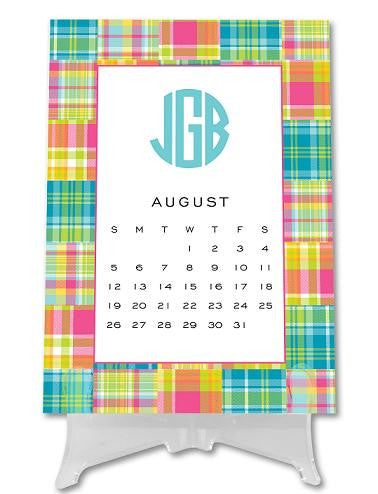 Monogrammed Printable Calendar