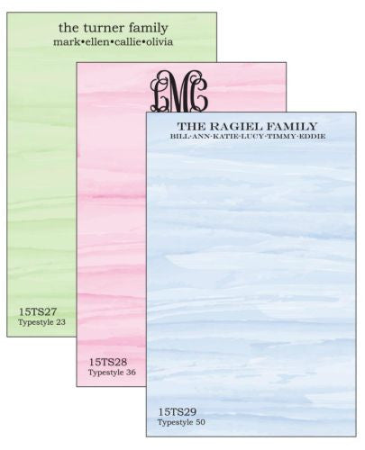 Personalized Painterly Notepad Collection