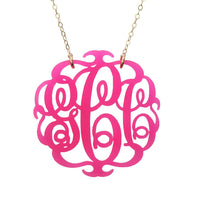 Paris Script Monogram Necklace
