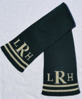 Personalized Scarf with Monogram & Double Line