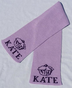 Personalized Scarf with Name & Cupcake