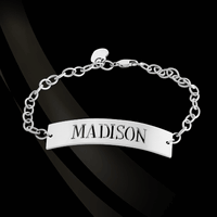 Pierced ID Nameplate Bracelet