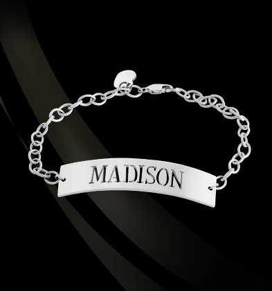 Pierced ID Nameplate Bracelet