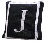 Pillow with Initial & Single Border