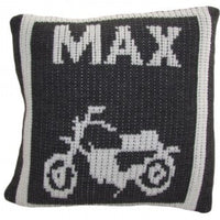 Pillow with Motorcycle