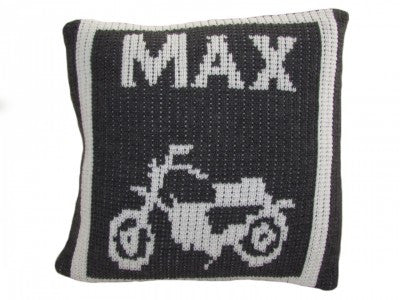 Pillow with Motorcycle