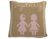 Pillow with Paperdolls
