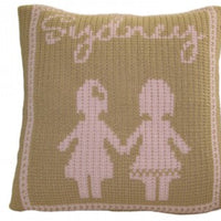Pillow with Paperdolls