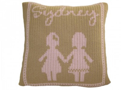 Pillow with Paperdolls