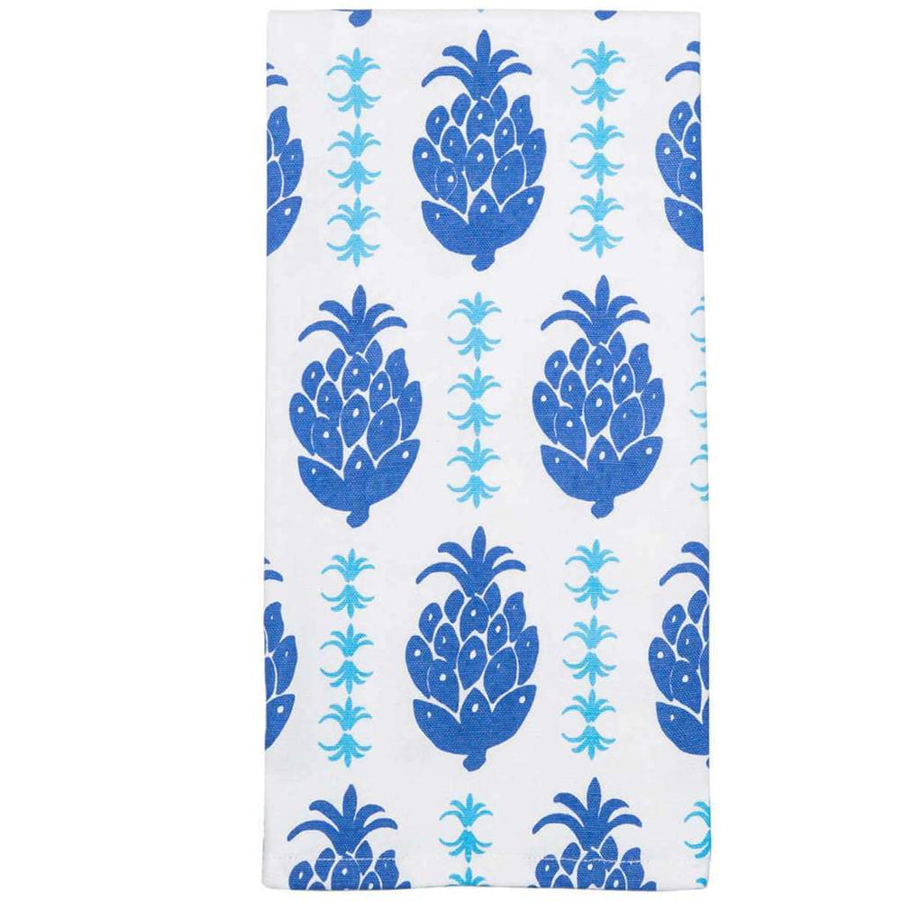 Pineapple Azul Tea Towel
