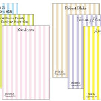 Personalized Pin Stripe Notepad Collection