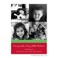 Polka Dot Ribbon Pine & Cherry Photocard