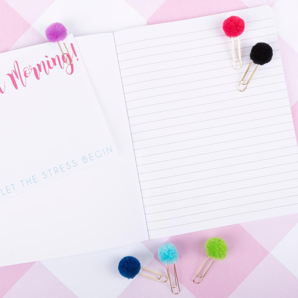 Pom Pom Paper Clip Set